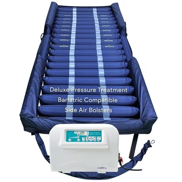 Low Air Loss Mattress Sys w/Alternating Pressure and Pulsation w/Raised Air Bolsters 60